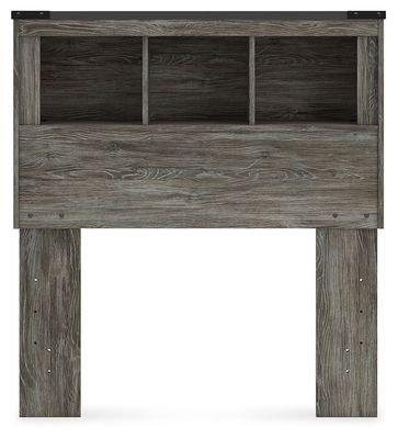 Frandern - Twin Bookcase Headboard - Gray - Gray / Twin