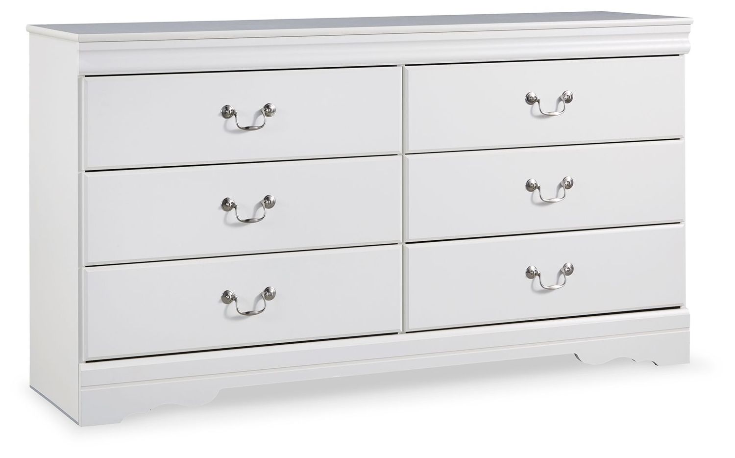 Anarasia - Six Drawer Dresser - White - White / Dressers