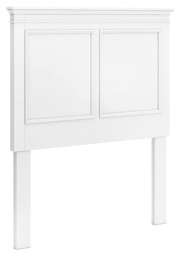 Fortman - Twin Panel Headboard - White - White / Twin