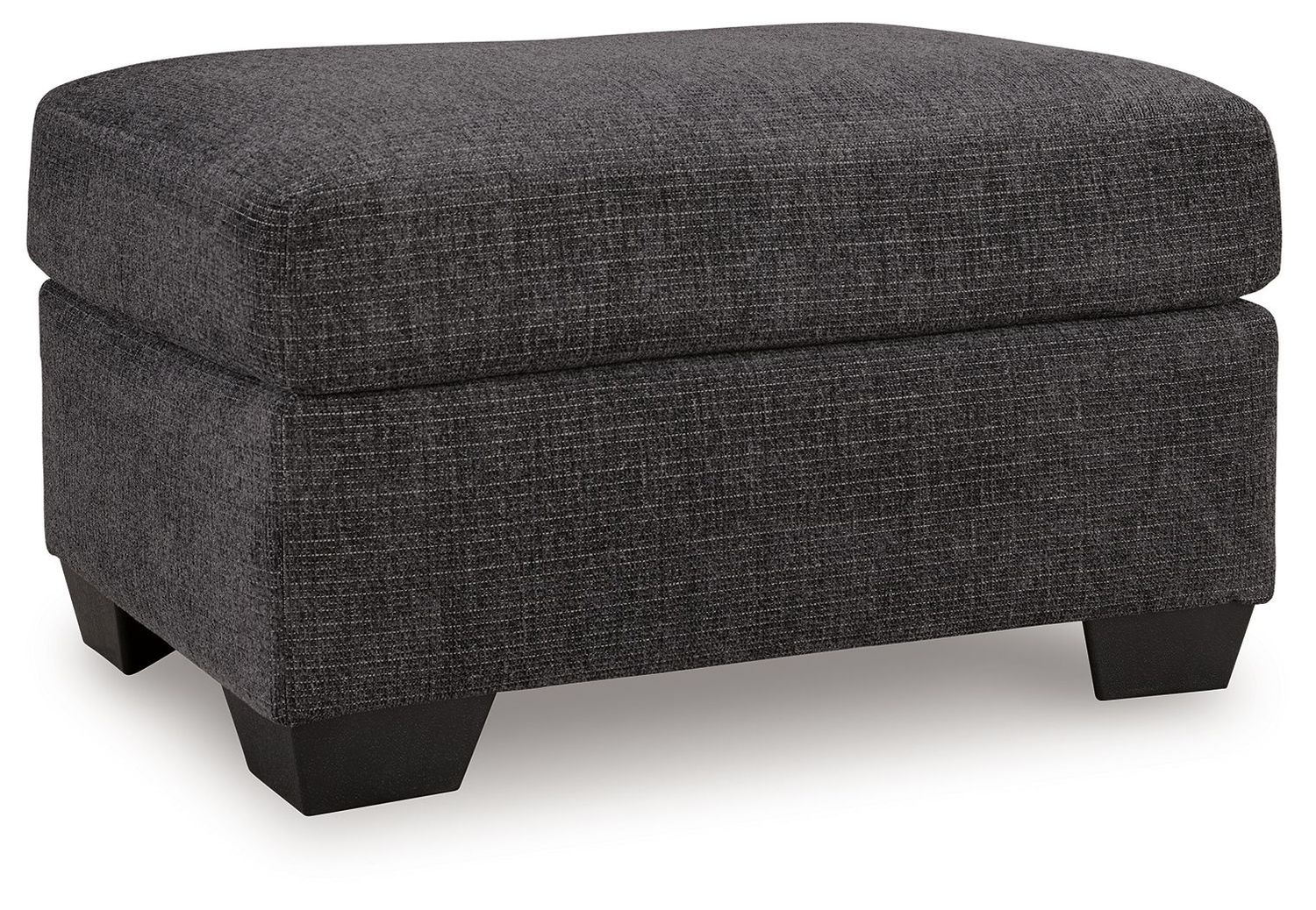 Loreo - Ottoman - Ebony - Black