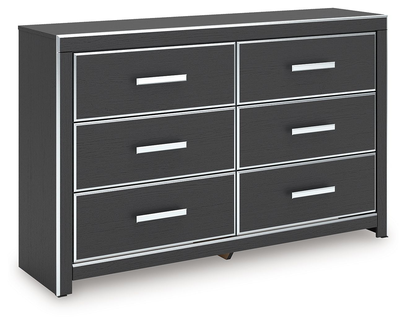 Zuraleus - Six Drawer Dresser - Black - Black / Dressers