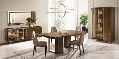 Fiamma - 4 Door Buffet - Brown / Gold