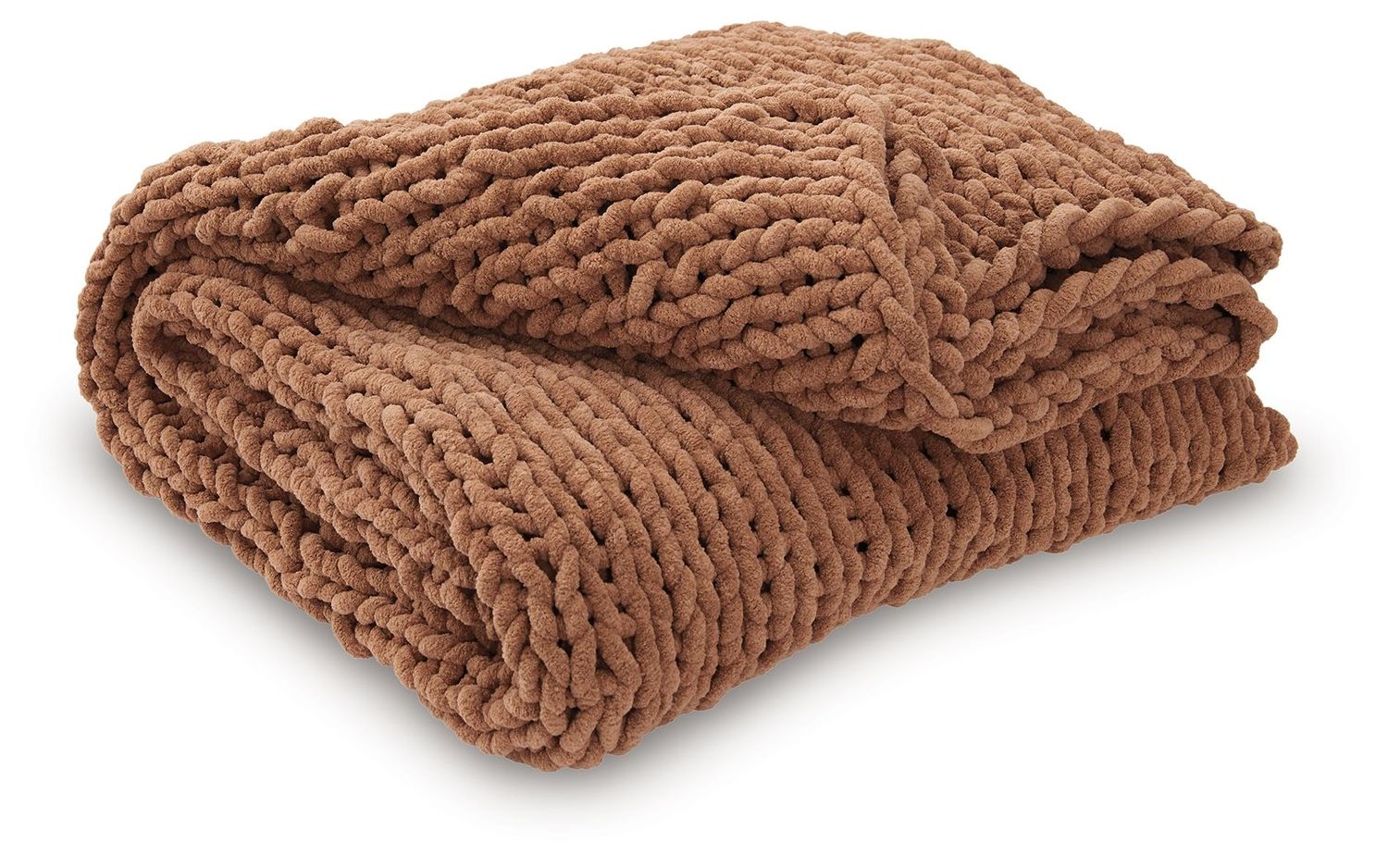 Chaddon - Throw (Set of 3) - Sienna - Dark Brown / 3 Pieces