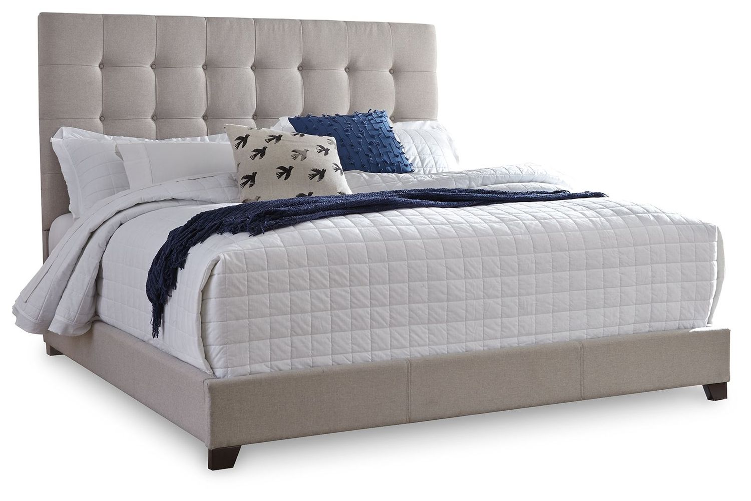 Dolante - King Upholstered Bed - Beige - Beige / King