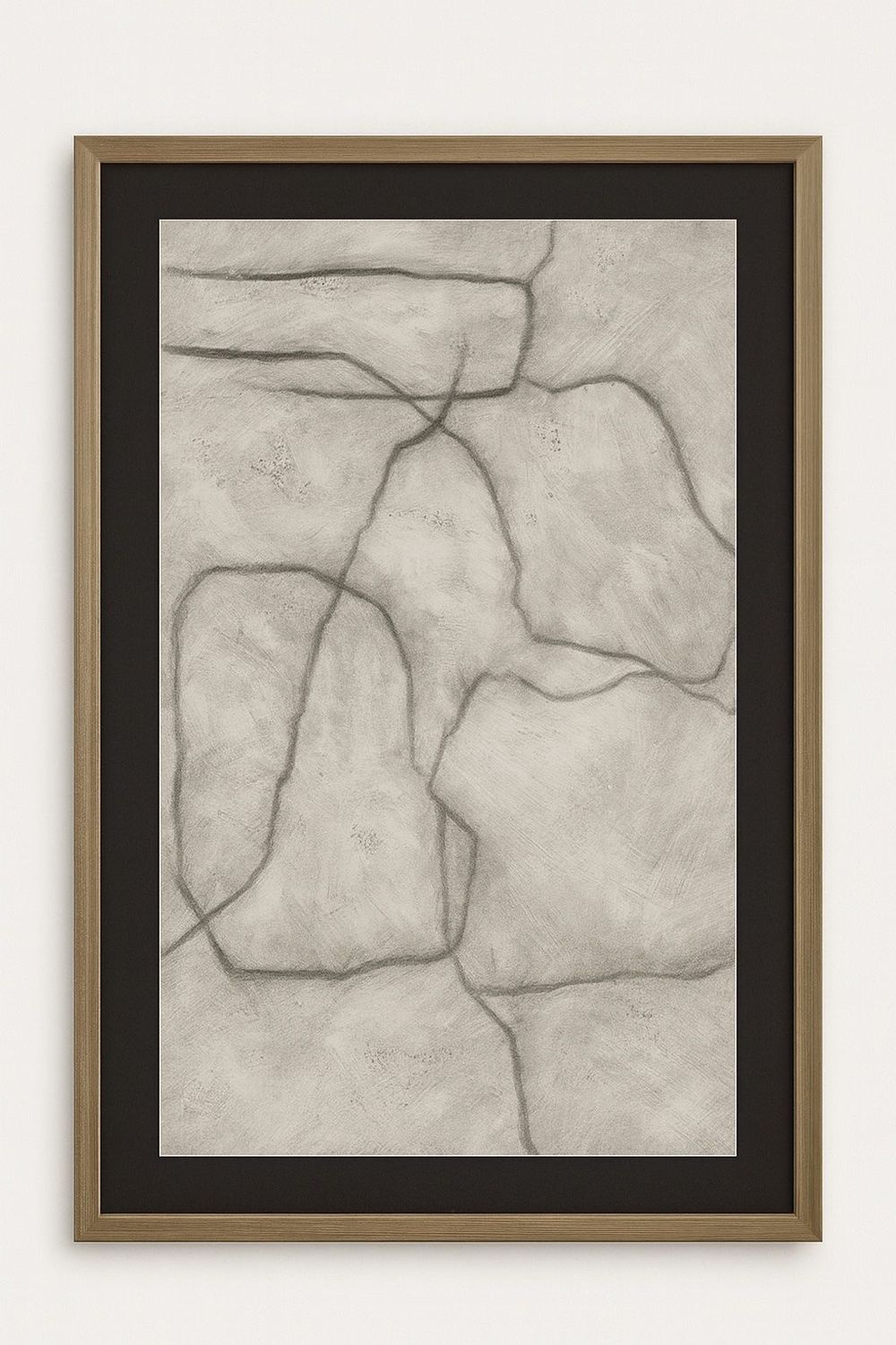 Conversations In The Present Framed Print - Gray / Off White