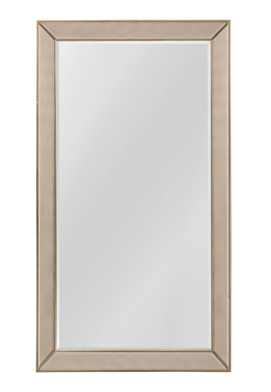 Beaded Leaner - Mirror - Gold - Antique Gold