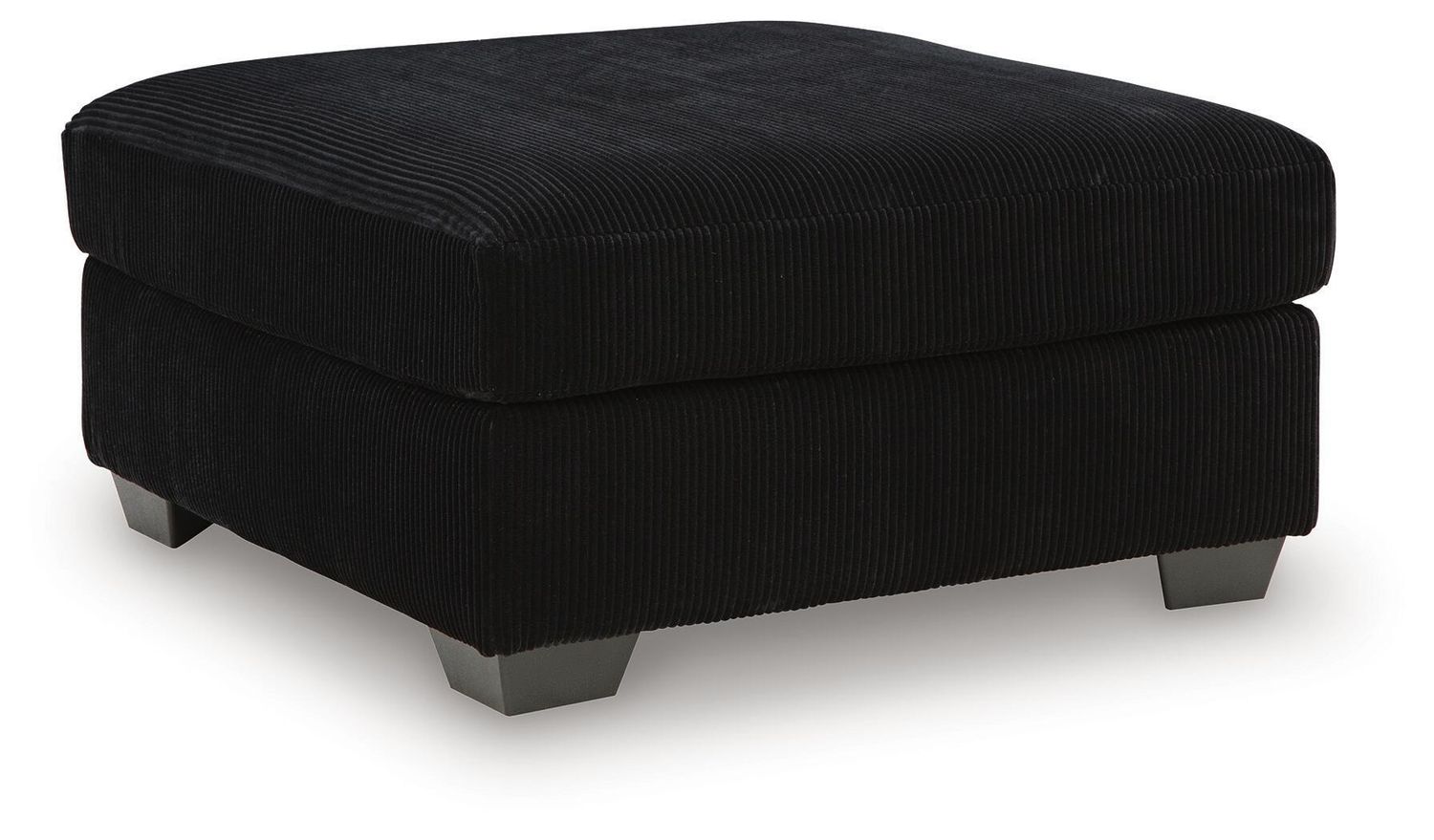 SimpleJoy - Oversized Accent Ottoman - Onyx - Black