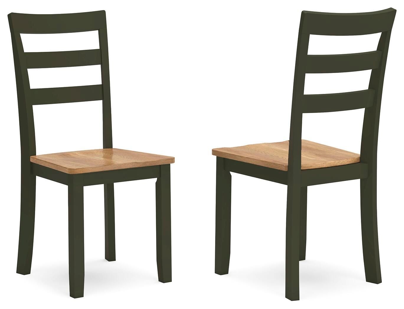 Gesthaven - Dining Room Side Chair (Set of 2) - Natural / Green - Green