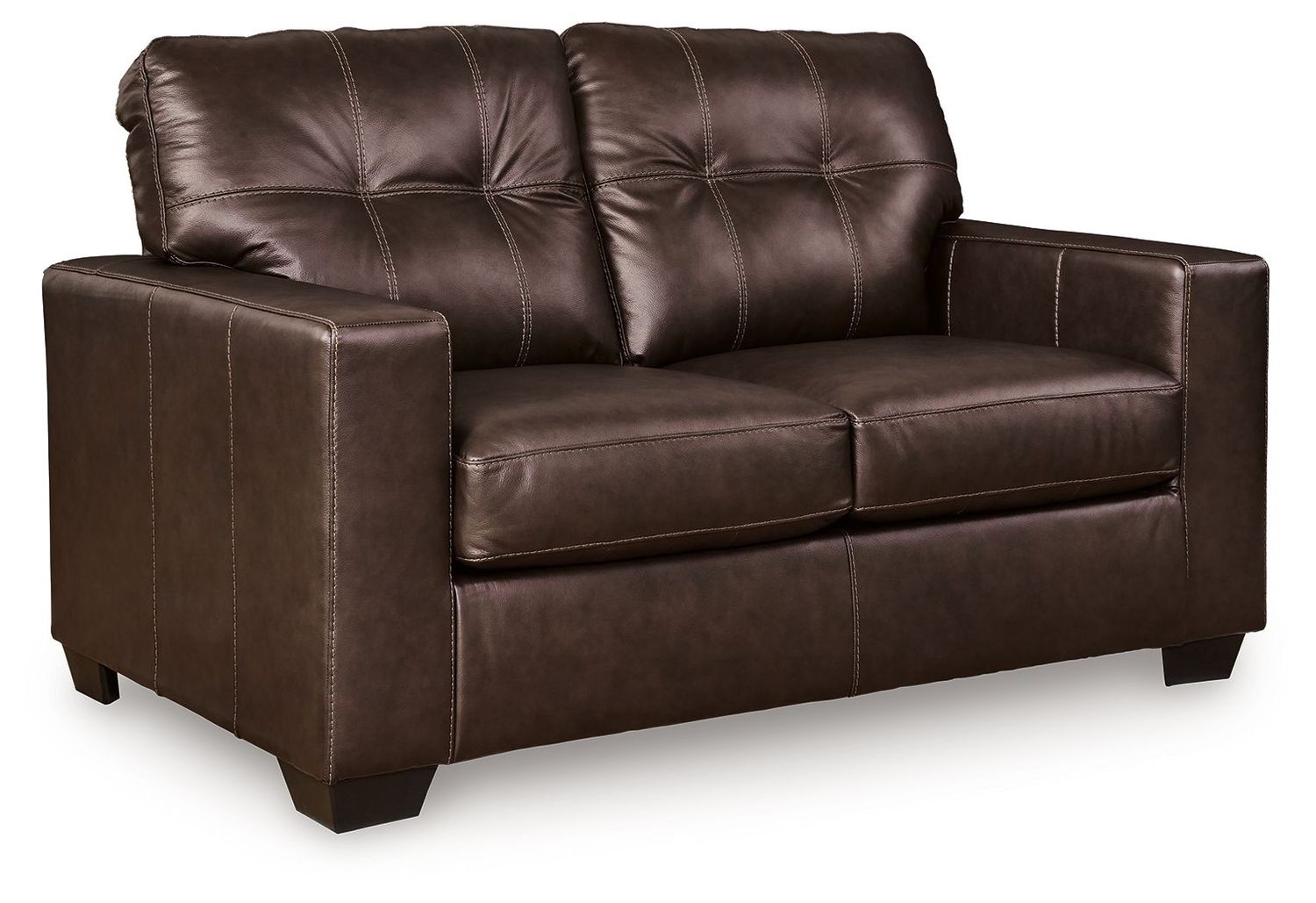 Santorine - Loveseat - Dark Brown - Dark Brown