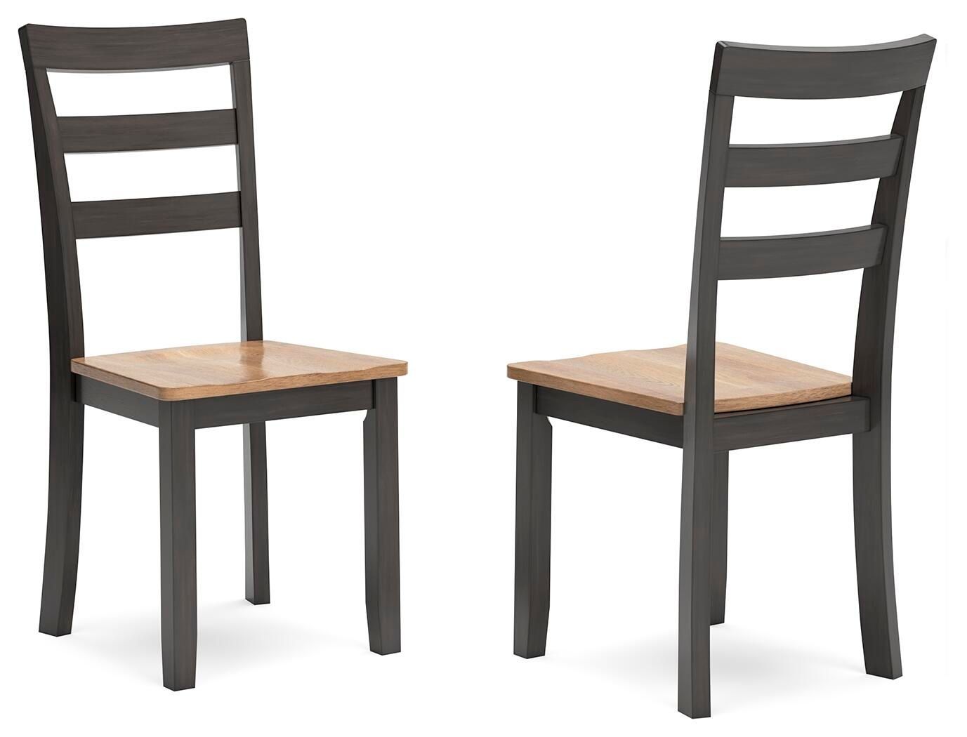 Gesthaven - Dining Room Side Chair (Set of 2) - Natural / Brown - Dark Brown
