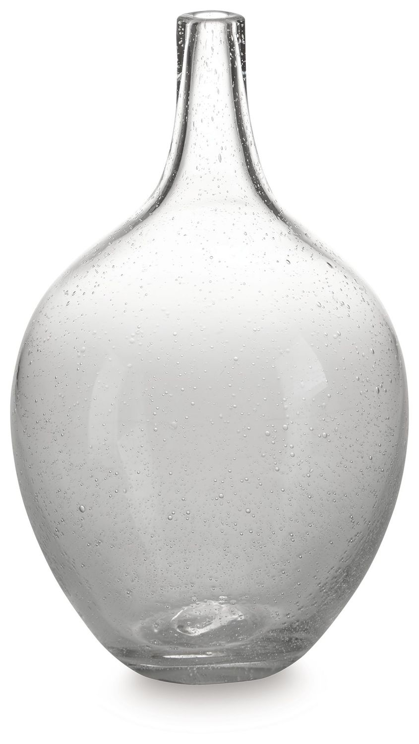 Kurthorne - Indoor/Outdoor Vase - 10" - Clear - White / 6''W x 6''D x 10''H