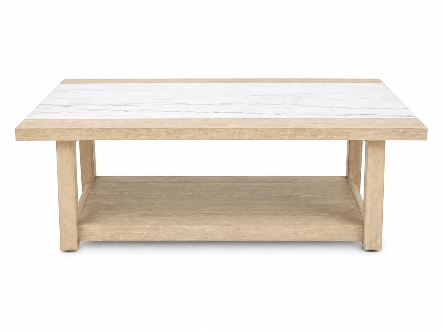 Trifecta - Coffee Table - Driftwood Cerused Oak