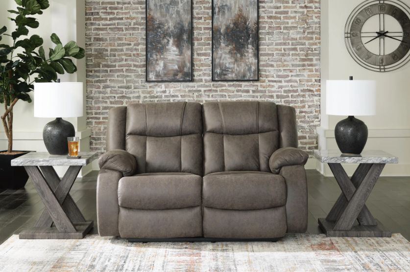First Base Manual Reclining Loveseat