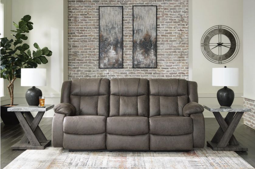 First Base Manual Reclining Sofa