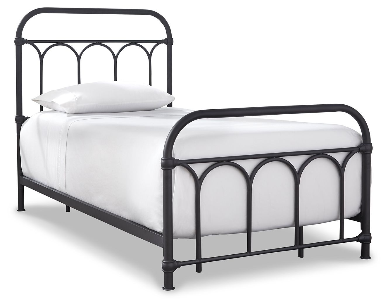 Nashburg - Twin Metal HDBD/Ftbd/Rails - Black - Black / Twin