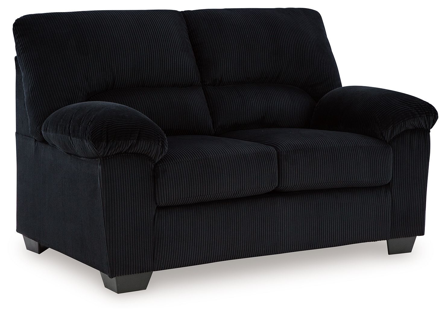 SimpleJoy - Loveseat - Onyx - Black