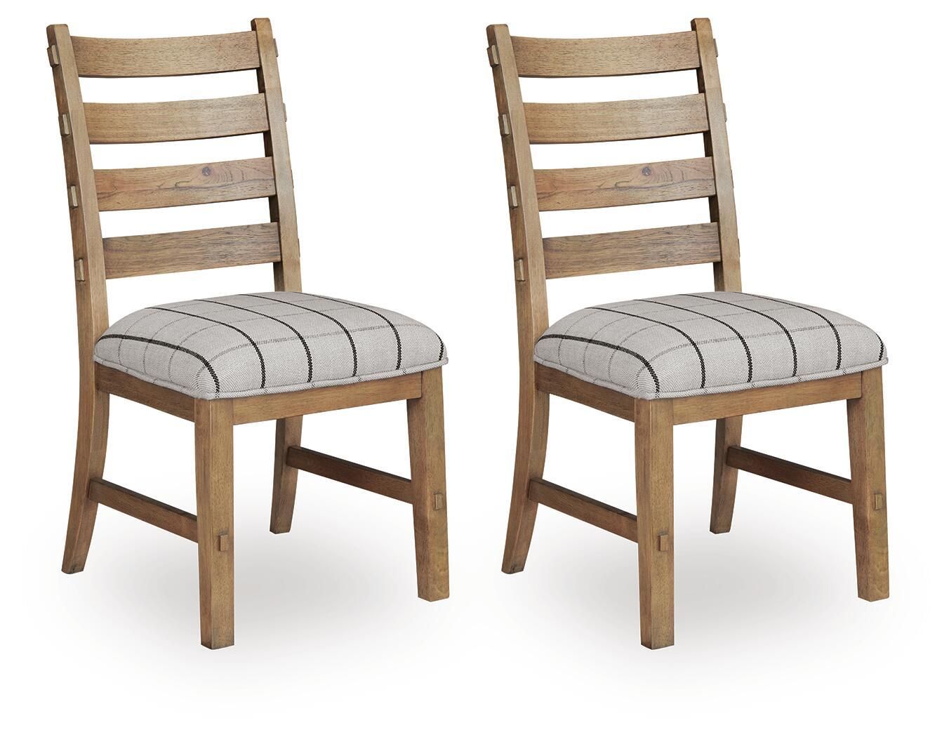 Ridgester - Dining Upholstered Side Chair (Set of 2) - Light Brown - Light Brown