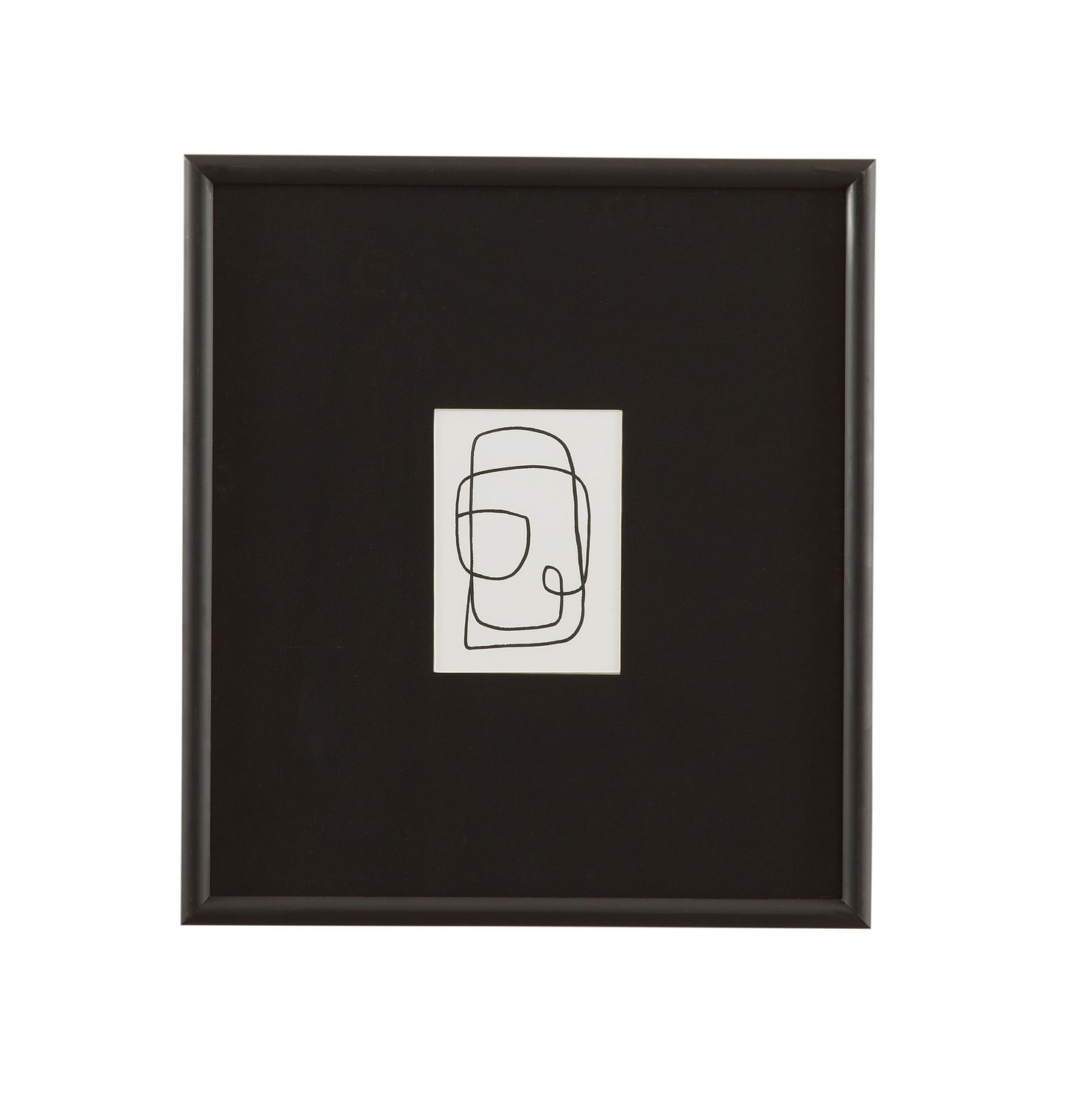 Form Study XII Framed Print - Black