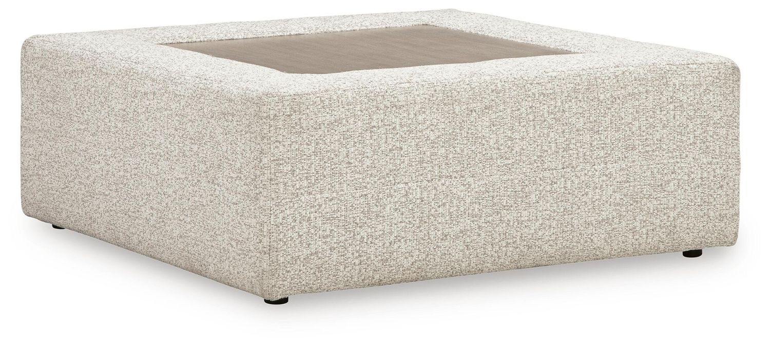Ashbourne Estate - Oversized Accent Ottoman - Snowstone