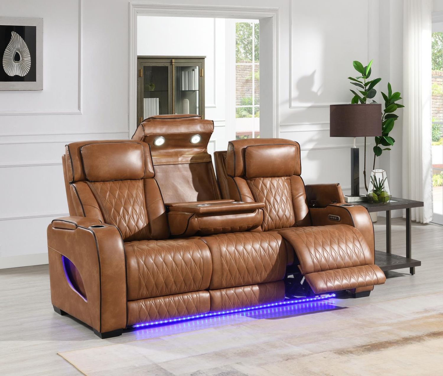 U72 - Power Reclining Sofa - Brown