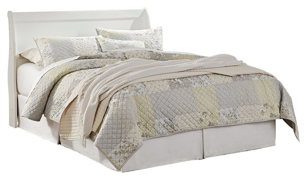 Anarasia - Queen Sleigh Headboard - White - White / Queen
