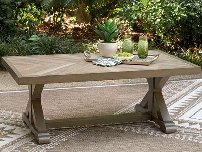 Laguna Heights - Rectangular Cocktail Table - Beige