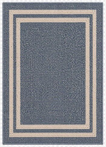 Laddsworth - Indoor/Outdoor 8' x 10' Rug - Blue / Ivory - Blue / 8' x 10'