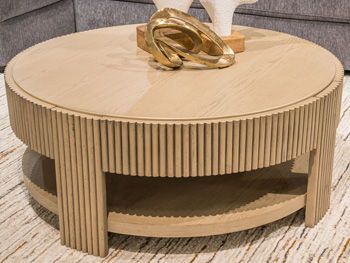 Zaninport - Round Cocktail Table - Bisque - Light Brown / Coffee Tables