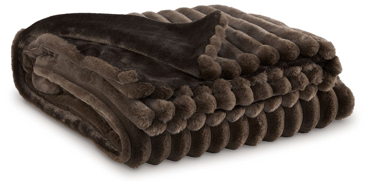 Alsonwell - Throw (Set of 3) - Brown - Dark Brown / 3 Pieces