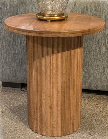 Towner Grove - Round End Table - Natural Brown - Light Brown / End Tables