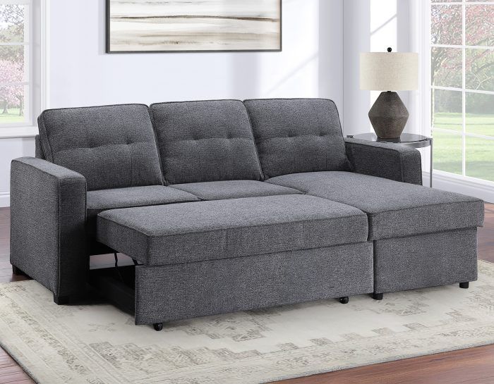 Convertible Storage Sleeper Chofa, Gray