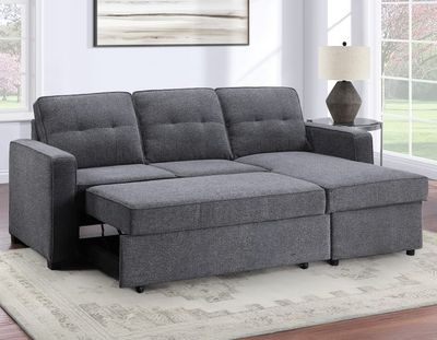 Convertible Storage Sleeper Chofa, Gray