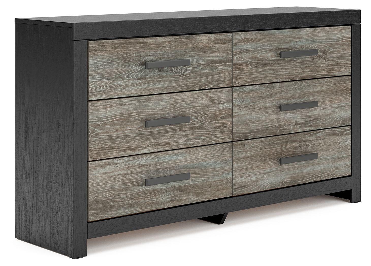 Broachmyn - Six Drawer Dresser - Black / Gray