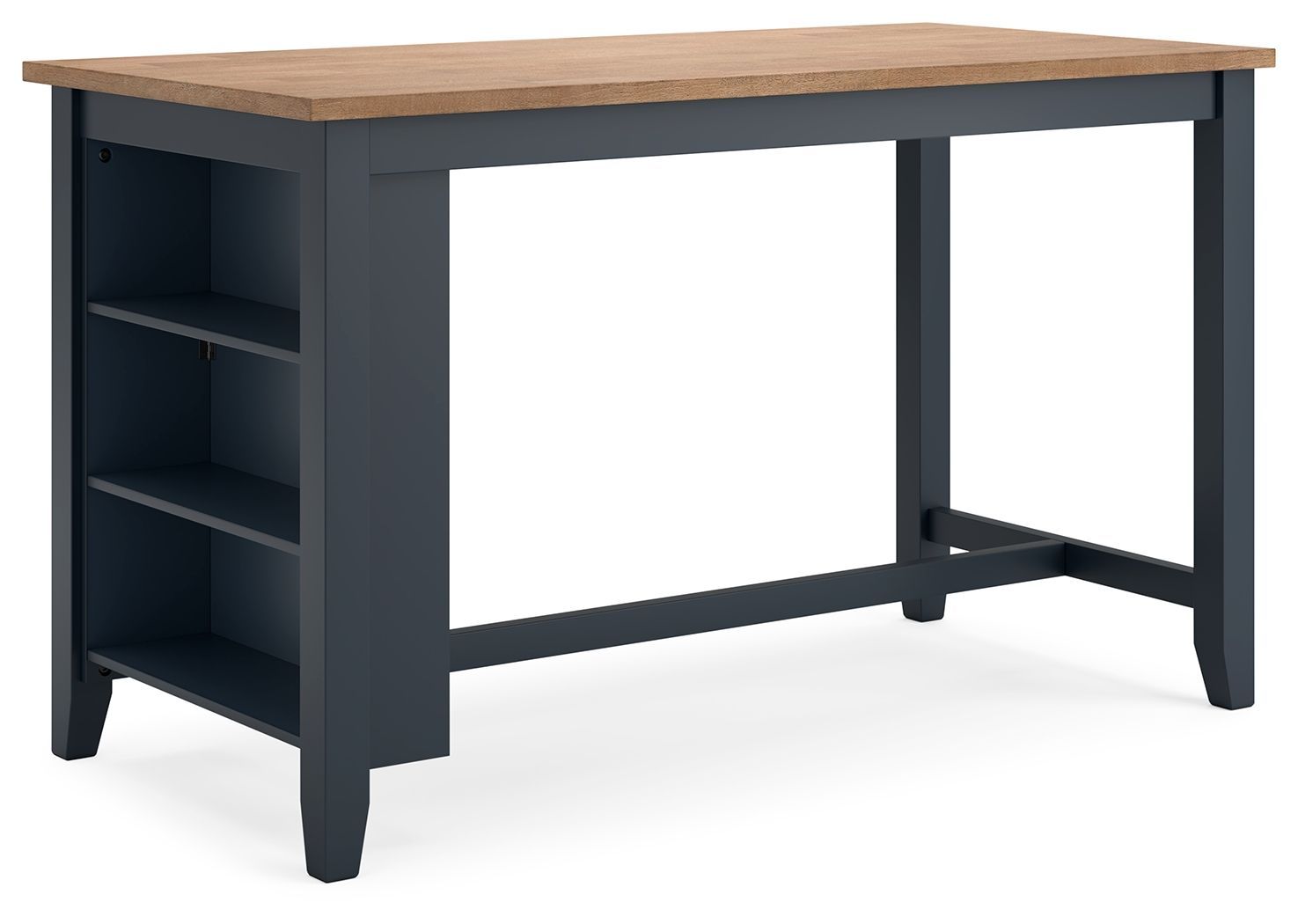 Gesthaven - Rectangular Dining Room Counter Table - Natural / Blue