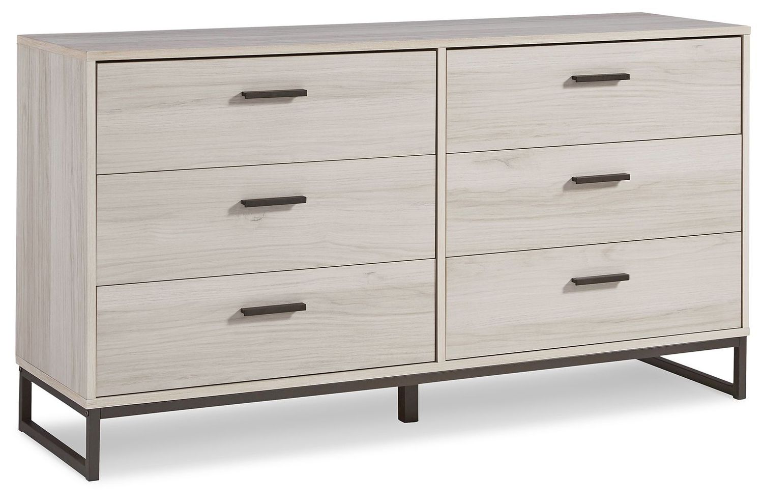 Socalle - Six Drawer Dresser, Color: Beige