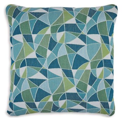 Seanow Next-Gen Nuvella - Indoor/Outdoor Pillow (Set of 4) - Green / Turquoise / White