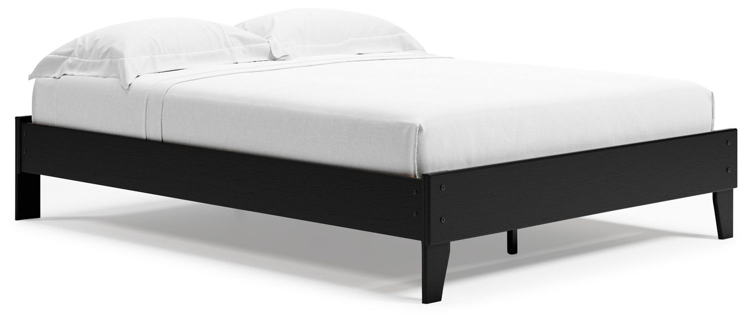 Finch - Queen Platform Bed - Black