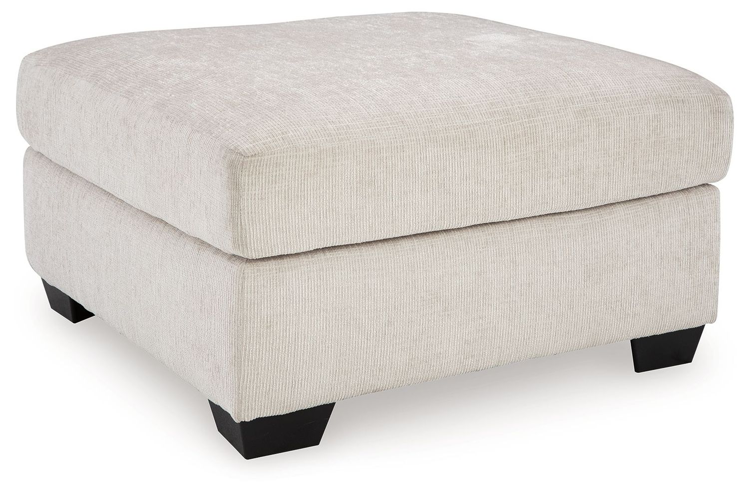 Aviemore - Oversized Accent Ottoman - Stone - White