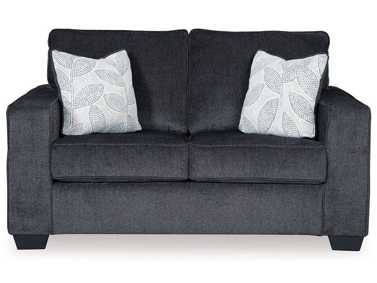 Altari - Stationary Loveseat, Color: Dark Gray