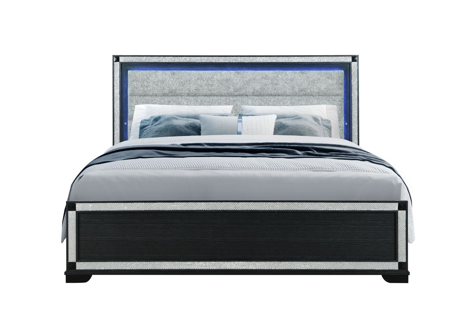 Soleil - King Bed - Charcoal