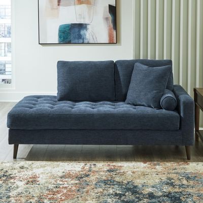 Bixler - Raf Corner Chaise - Navy - Blue