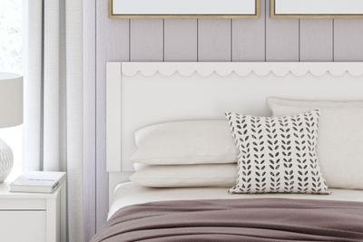 Hallityn - Full Panel Headboard - White