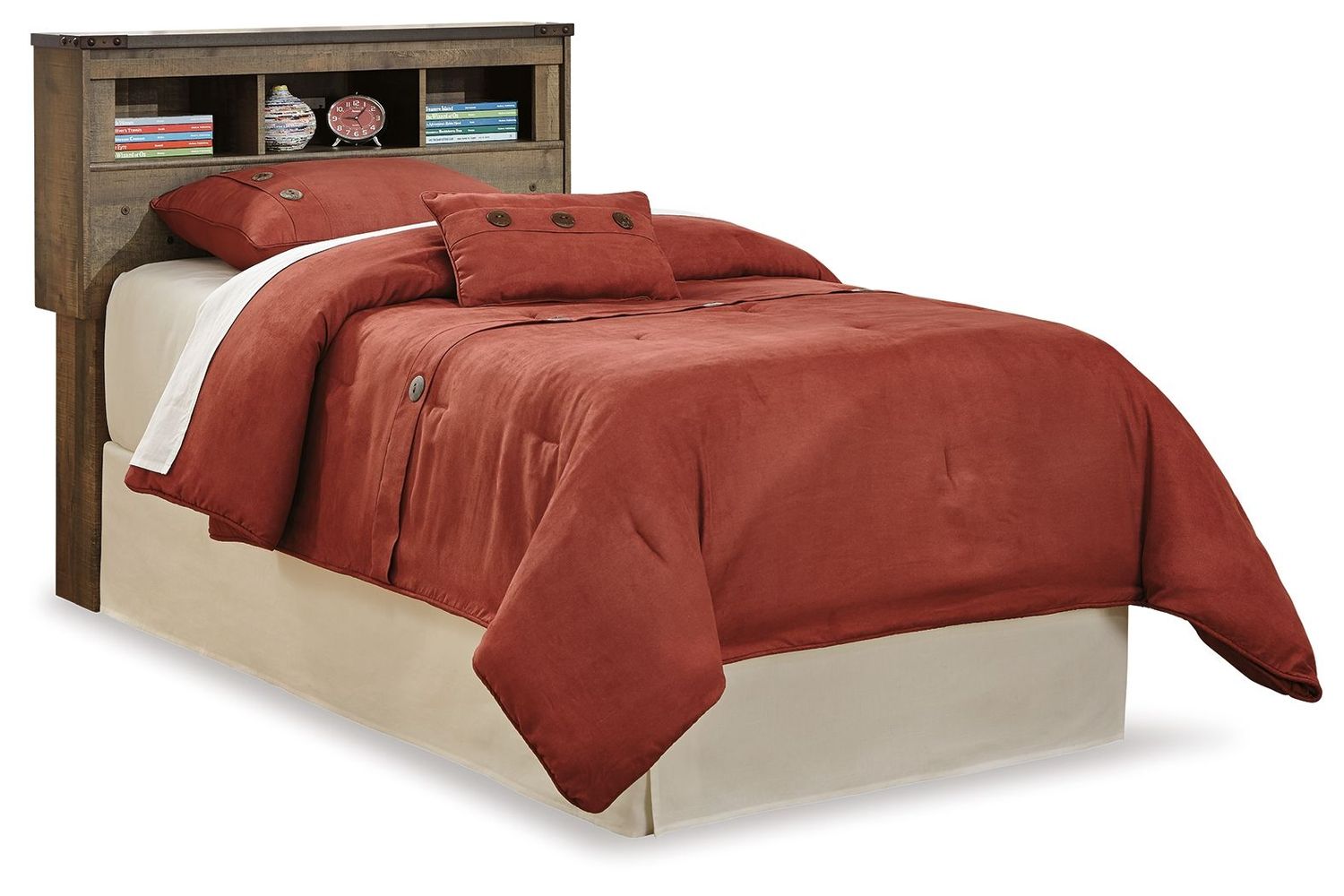 Trinell - Twin Bookcase Headboard - Brown - Dark Brown