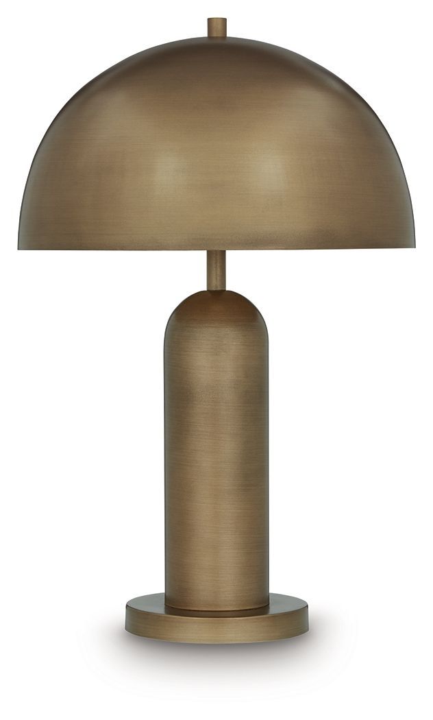 Wendfield - Metal Table Lamp - Antique Gold Finish - Light Brown