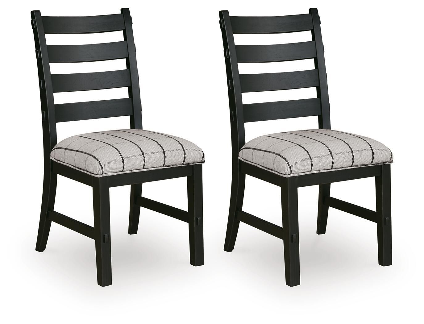 Ridgester - Dining Upholstered Side Chair (Set of 2) - Beige / Black