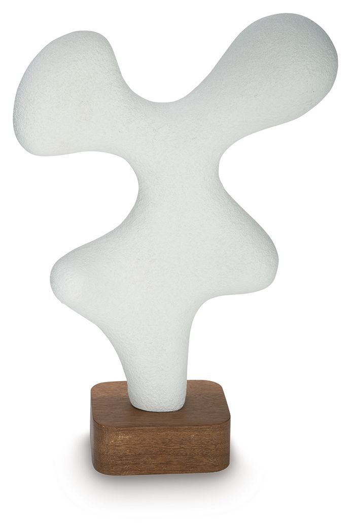 Lavarsen - Sculpture - 16.75" - White / Brown - 12"W x 5"D x 17"H