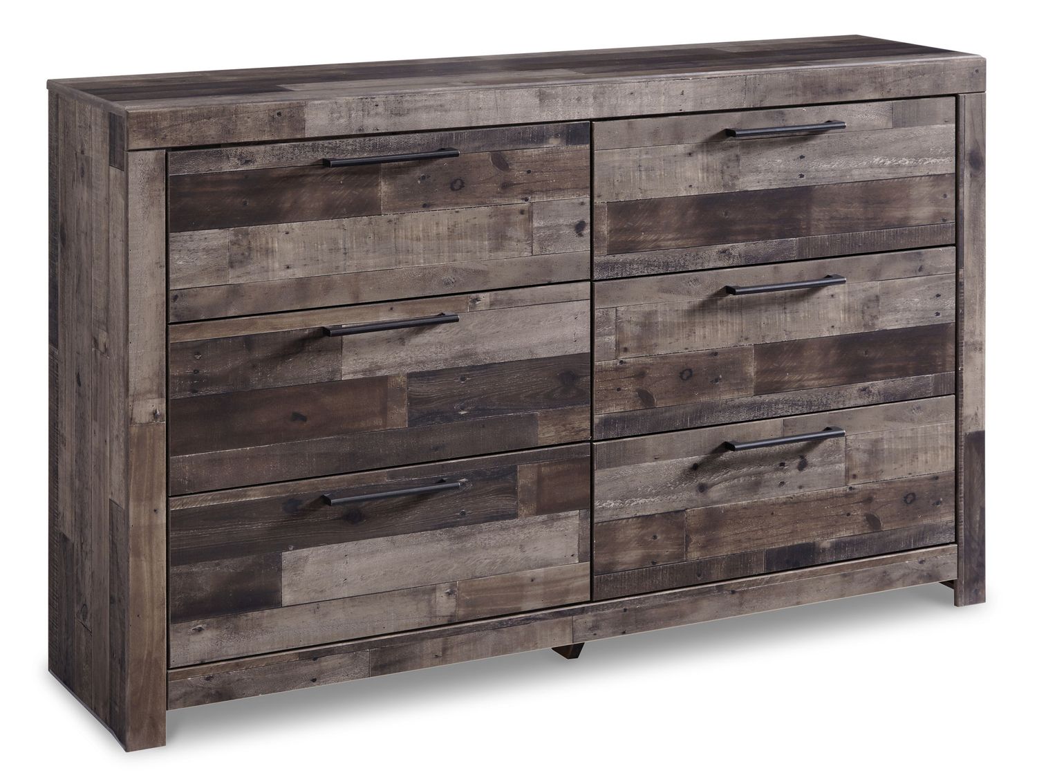 Derekson - Six Drawer Dresser - Multi Gray - Dark Gray