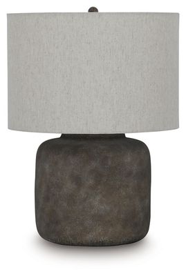 Zandophen - Metal Table Lamp - Antique Gray