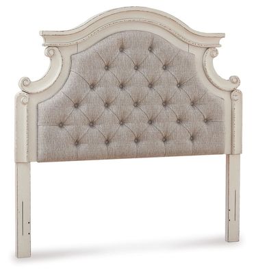 Realyn - Full UPH Panel Headboard - Chipped White