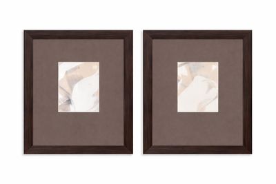Eclectic Framed Print (Set of 2) - Brown